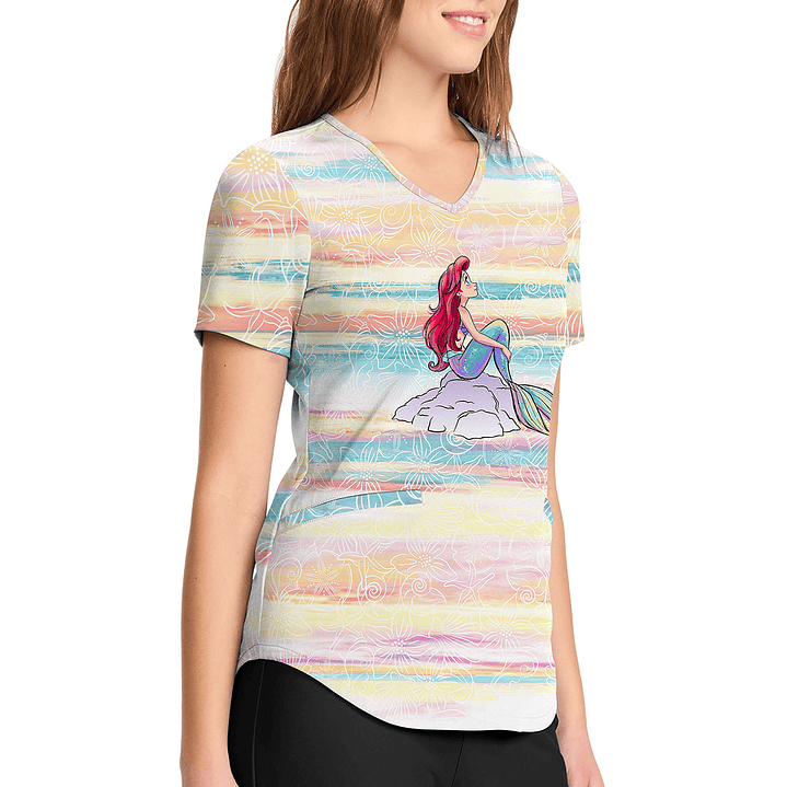 Top Diseño Mujer Con Cuello en V TF737 11