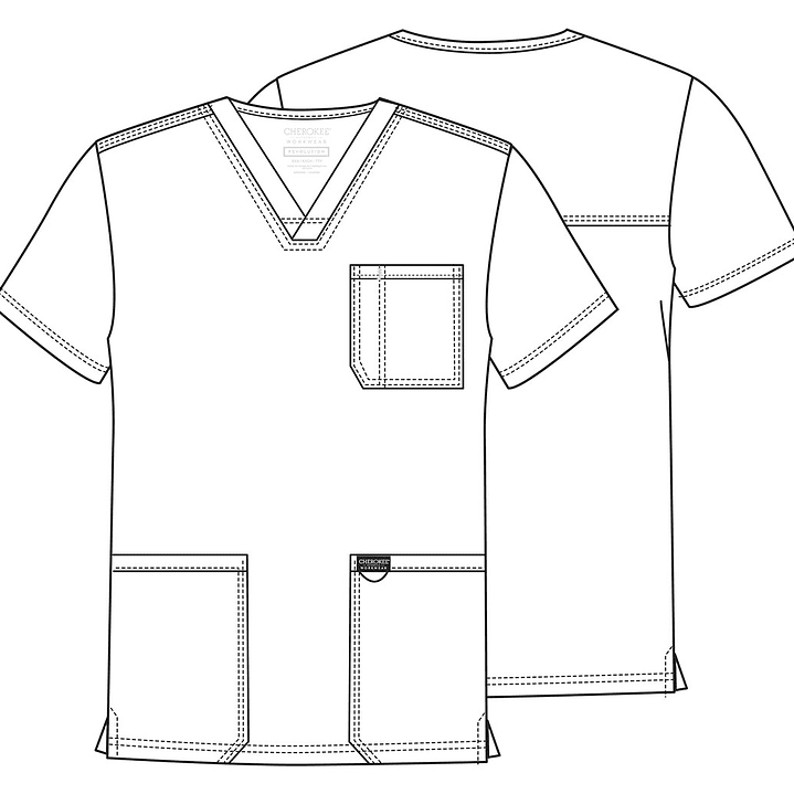 Top Hombre con Cuello en V WW670 48