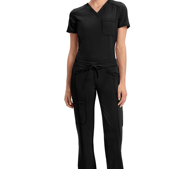 Pantalón Mujer de Pierna Recta con Cordón Ajustable 1123A 2