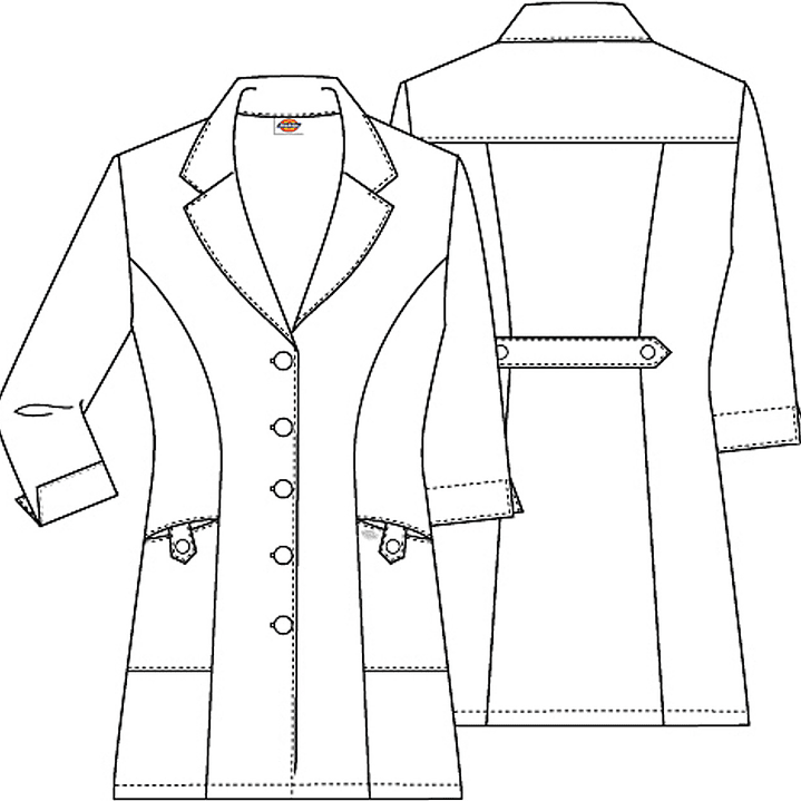 Delantal Blanco Dickies 84407 2