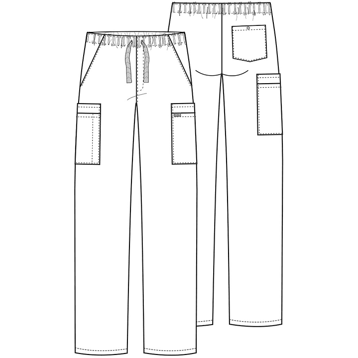 Pantalón Hombre Cargo con Cordón Ajustable 4000 37