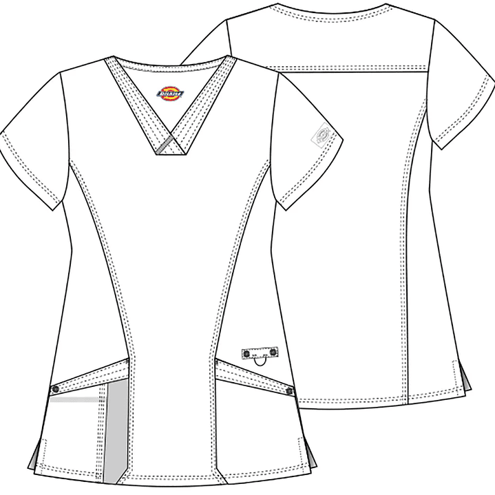 Top Mujer Dickies con Cuello en V DK755 9