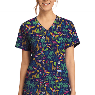 Top Diseño Mujer con Cuello en V CK856