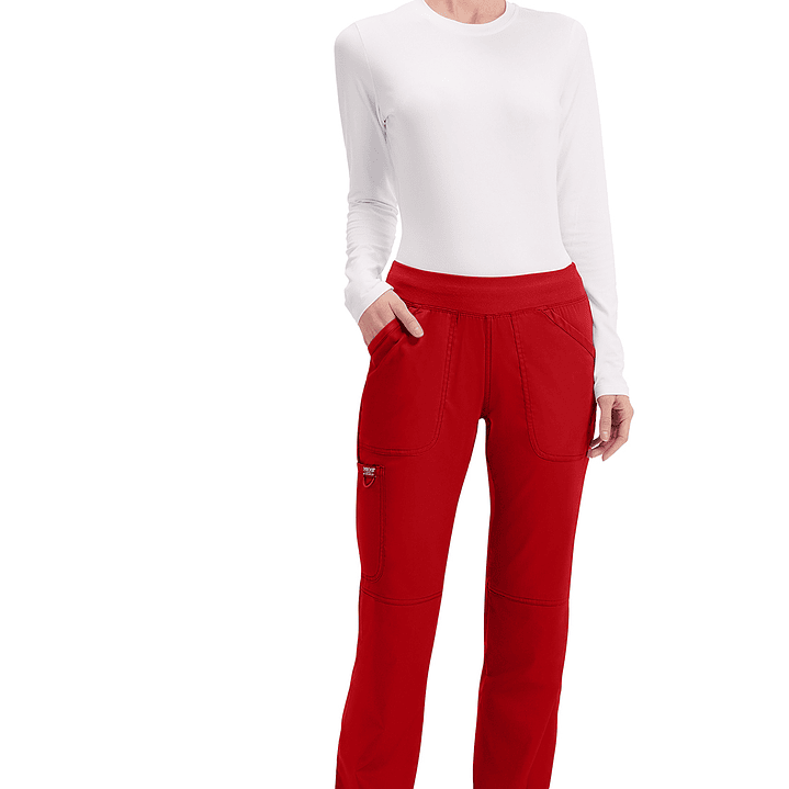 Pantalón Mujer de Tiro Medio y Pierna Recta WW110 17