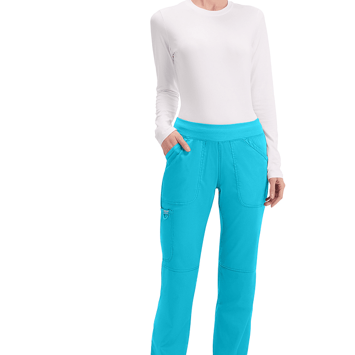 Pantalón Mujer de Tiro Medio y Pierna Recta WW110 25