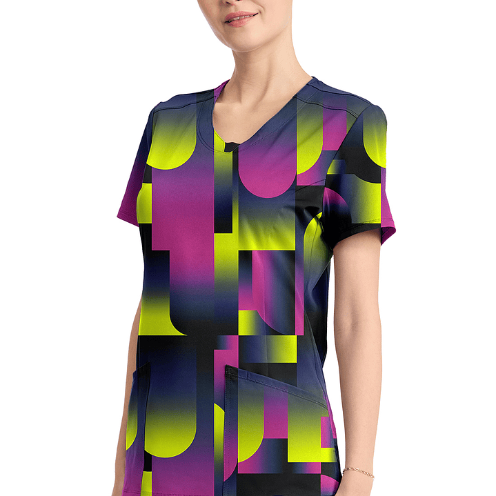 Top Diseño Mujer con Cuello Redondo CK609 3