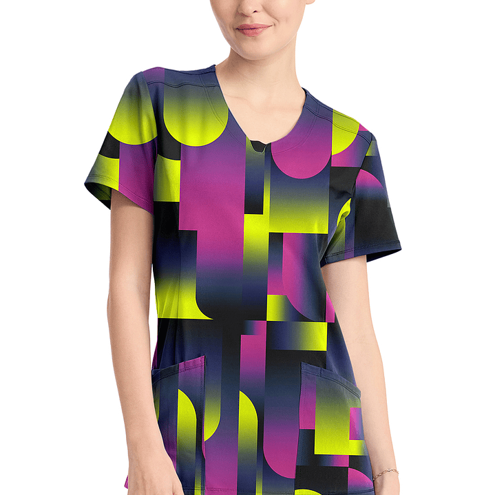 Top Diseño Mujer con Cuello Redondo CK609 4