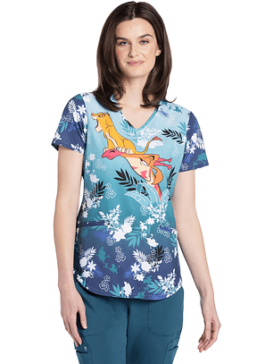 Top Diseño Mujer Con Cuello en V TF737