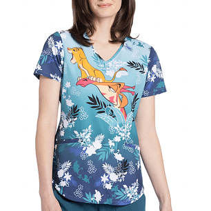 Top Diseño Mujer Con Cuello en V TF737