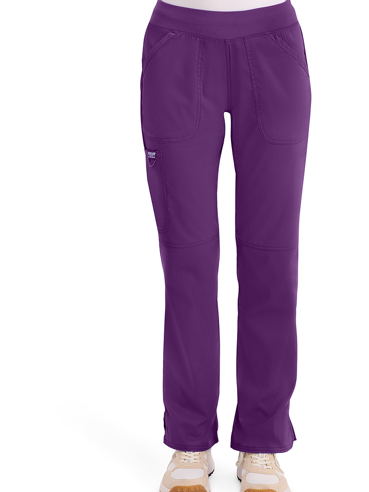 Pantalón Mujer de Tiro Medio y Pierna Recta WW110 47