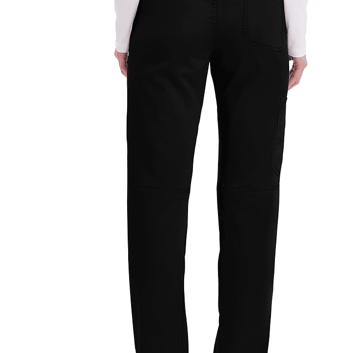 Pantalón Mujer de Tiro Medio y Pierna Recta WW110T 3