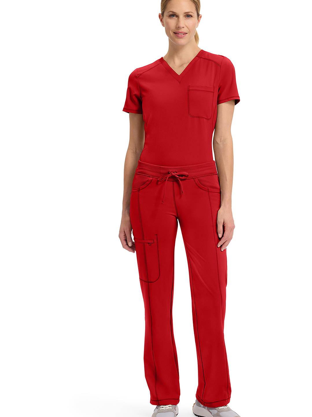 Pantalón Mujer de Pierna Recta con Cordón Ajustable 1123A 30