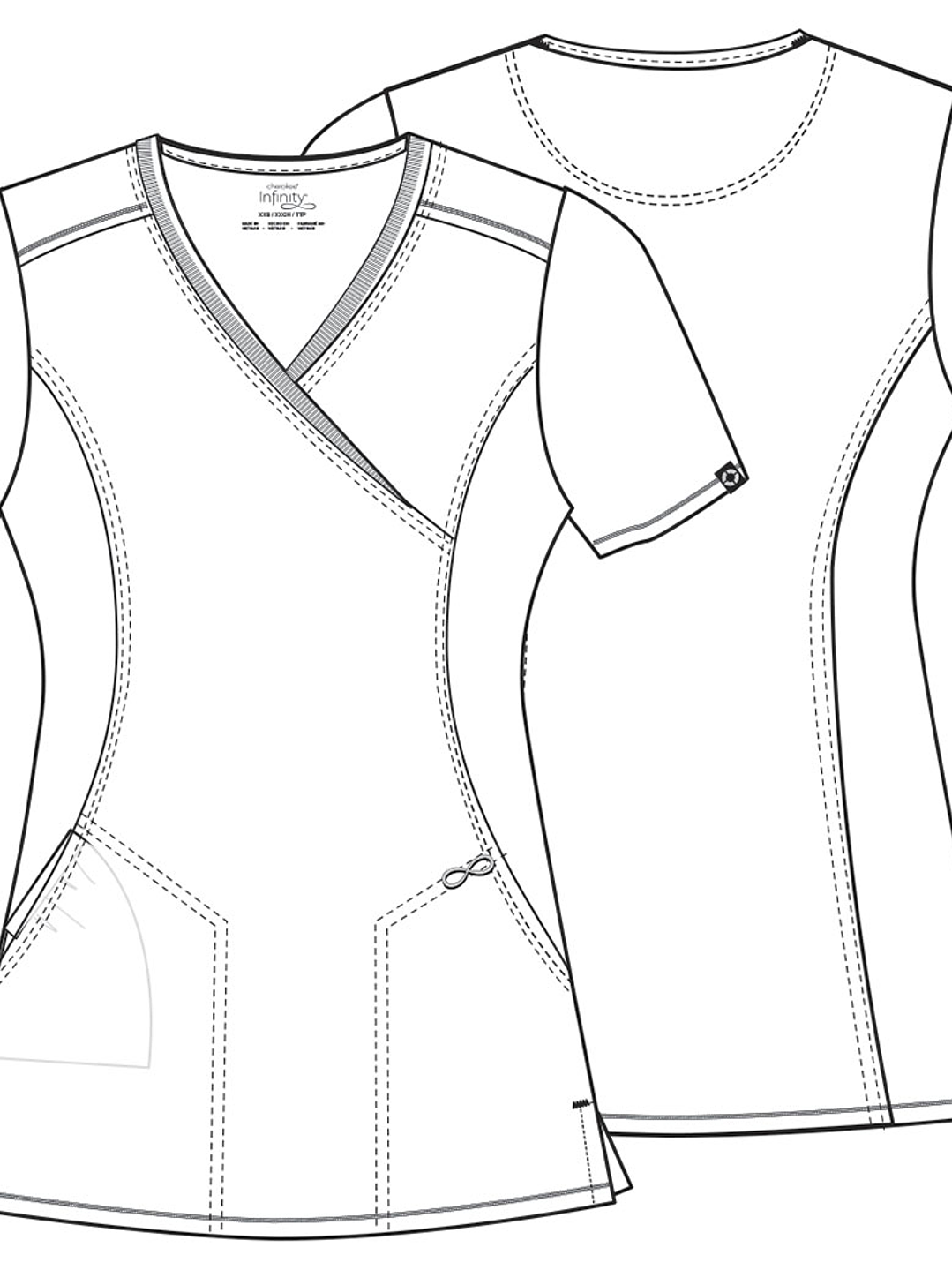 Top Diseño Mujer con Cuello Cruzado CK608 5