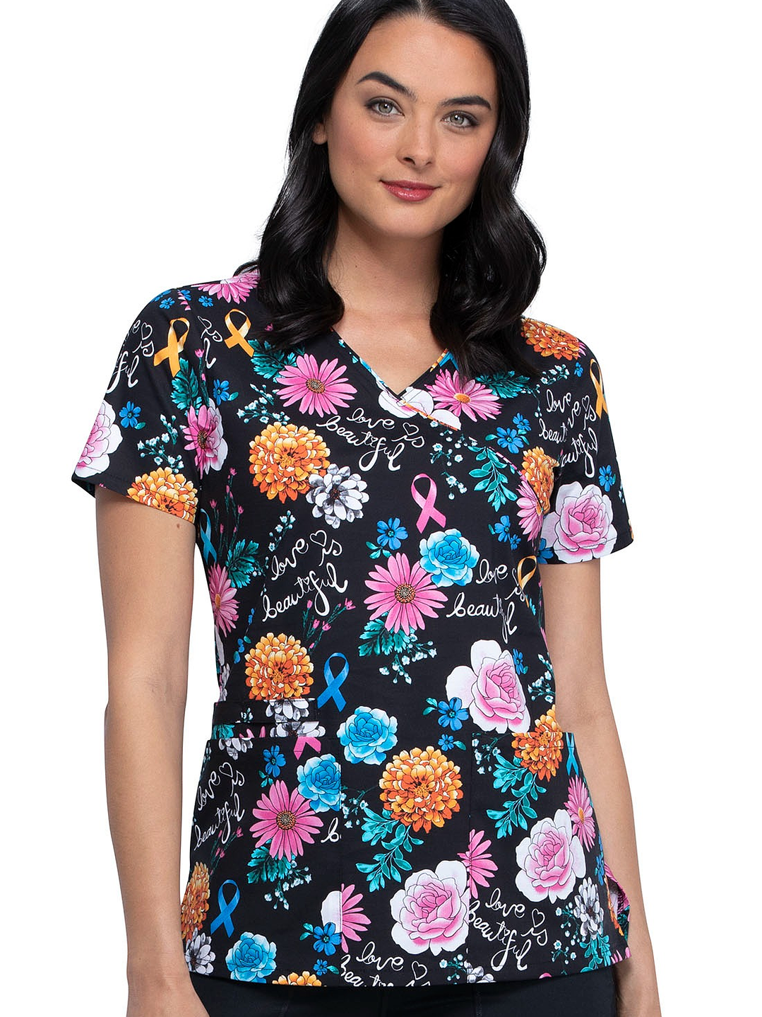 Top Diseño Mujer con Cuello en V CK614 1