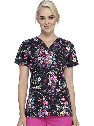 Top Diseño Mujer con Cuello en V CK616