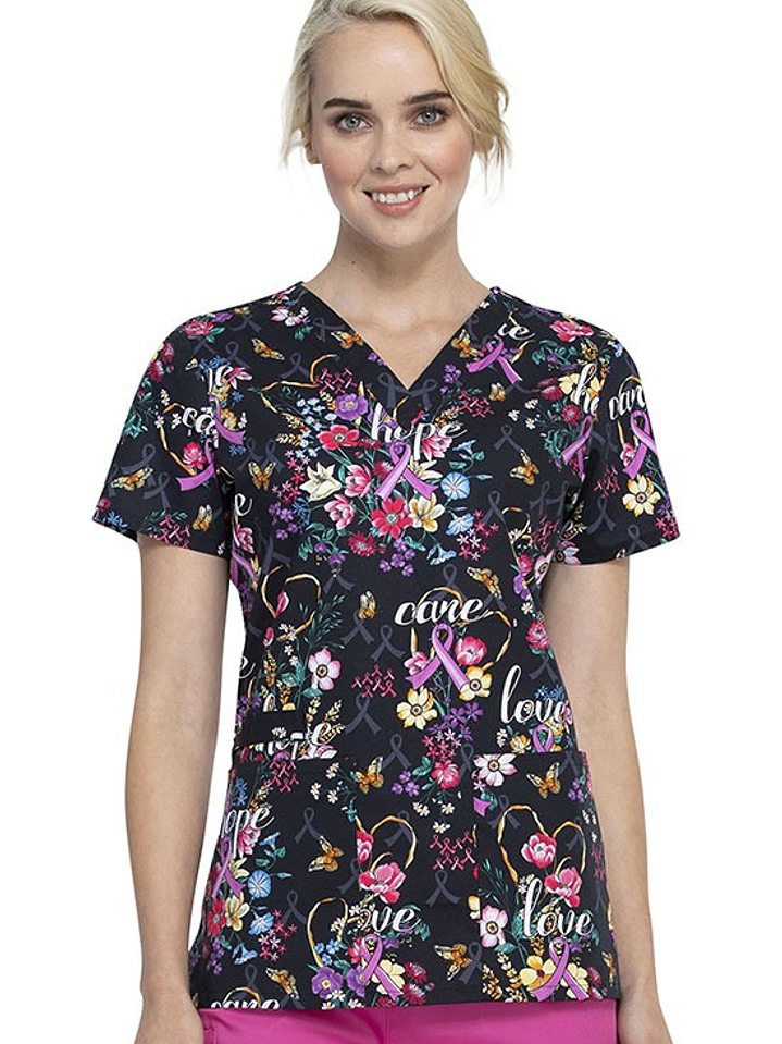 Top Diseño Mujer con Cuello en V CK616 1