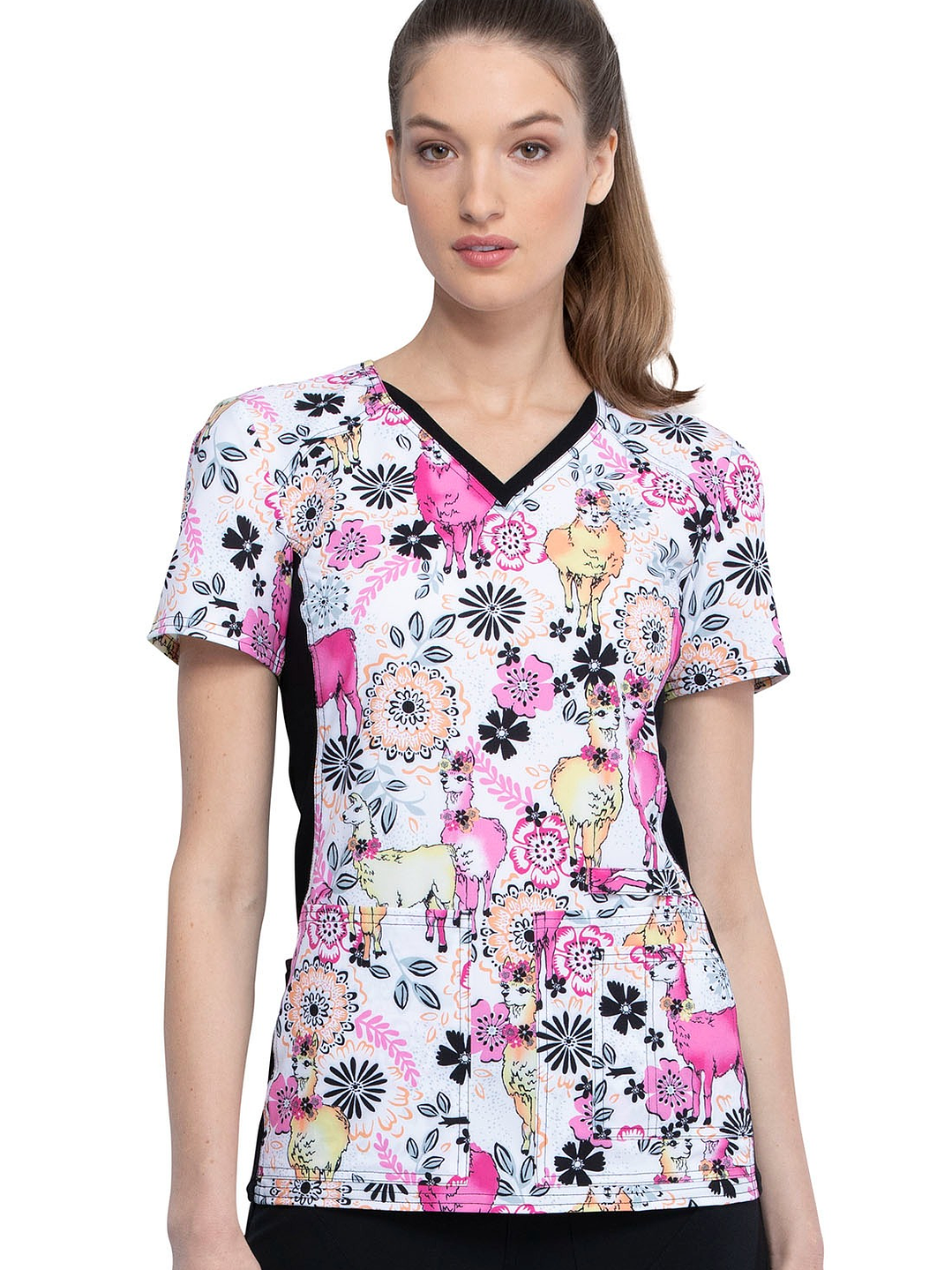 Top Diseño Mujer con Cuello en V CK636 1