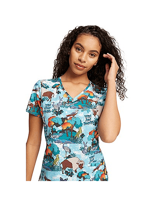 Top Diseño Mujer con Cuello en V CK637