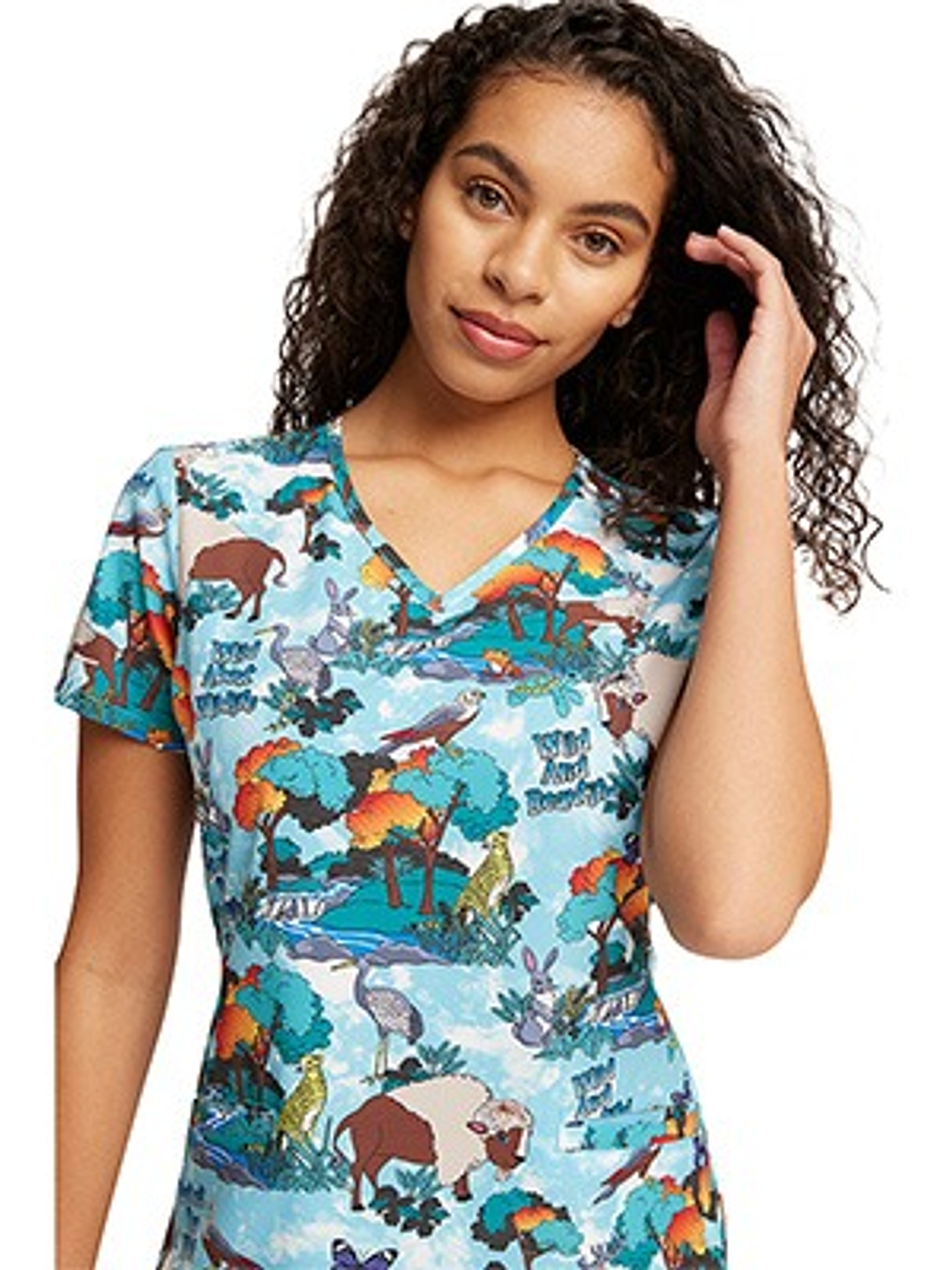 Top Diseño Mujer con Cuello en V CK637 1