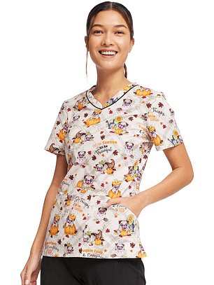 Top Diseño Mujer con Cuello en V CK646