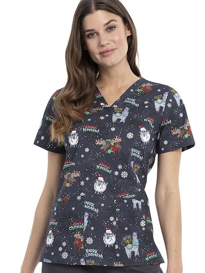 Top Diseño Mujer con Cuello en V CK651 1