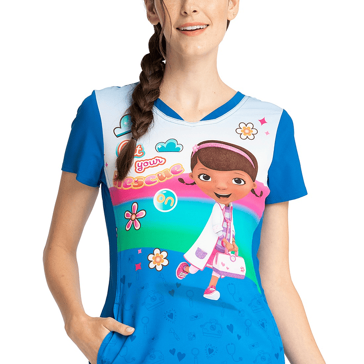 Top Diseño Mujer con Cuello en V TF749 2