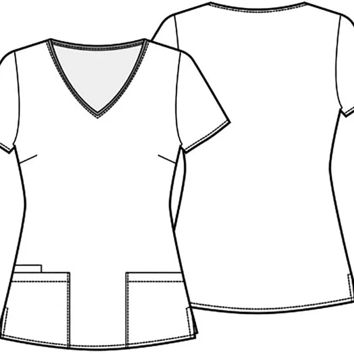 Top Diseño Mujer con Cuello en V TF614 5