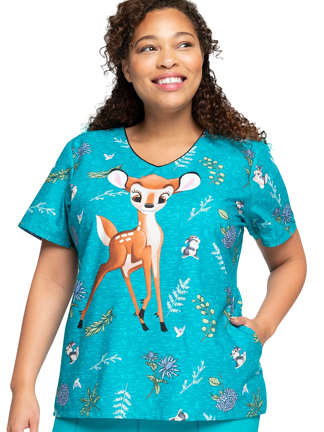 Top Diseño Mujer con Cuello en V TF626 1