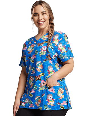 Top Diseño Mujer con Cuello en V DK717