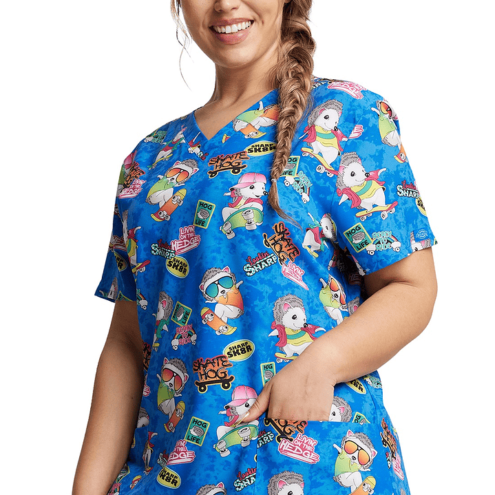 Top Diseño Mujer con Cuello en V DK717 1