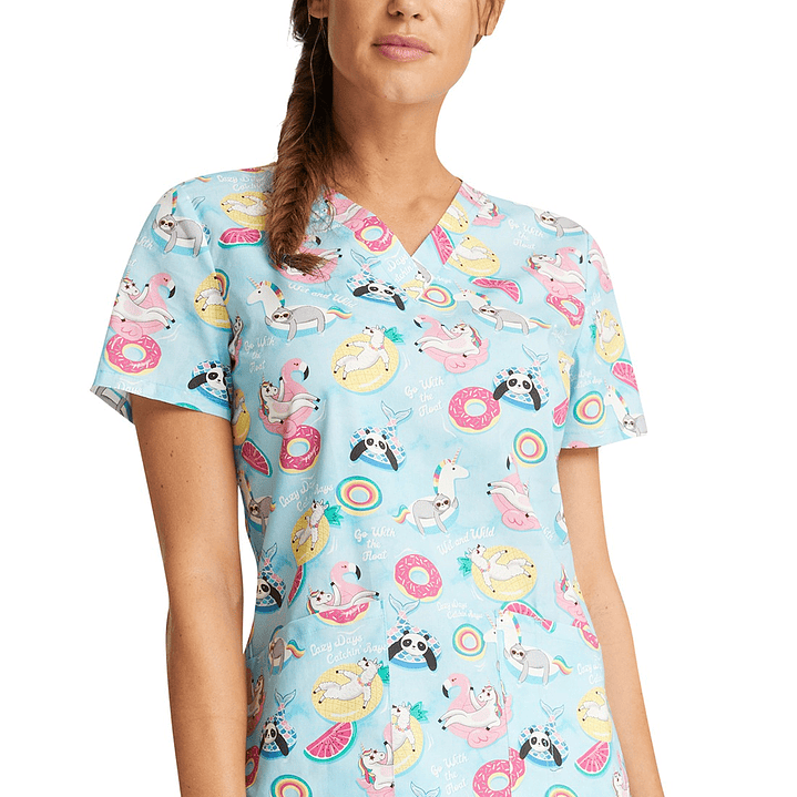 Top Diseño Mujer con Cuello en V CK652 2