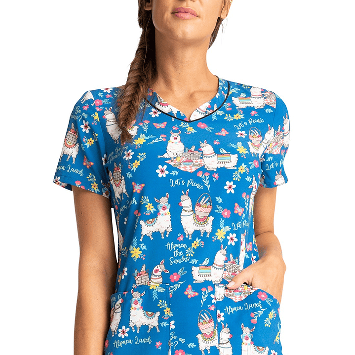 Top Diseño Mujer con Cuello Redondo CK678 1