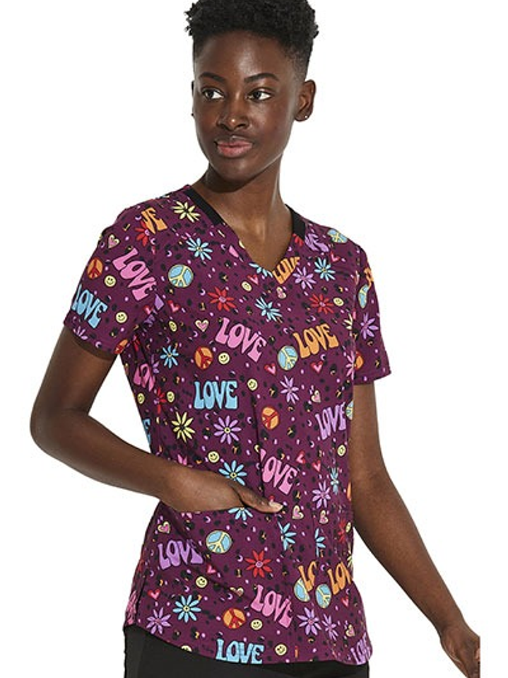 Top Diseño Mujer con Cuello en V DK876 2