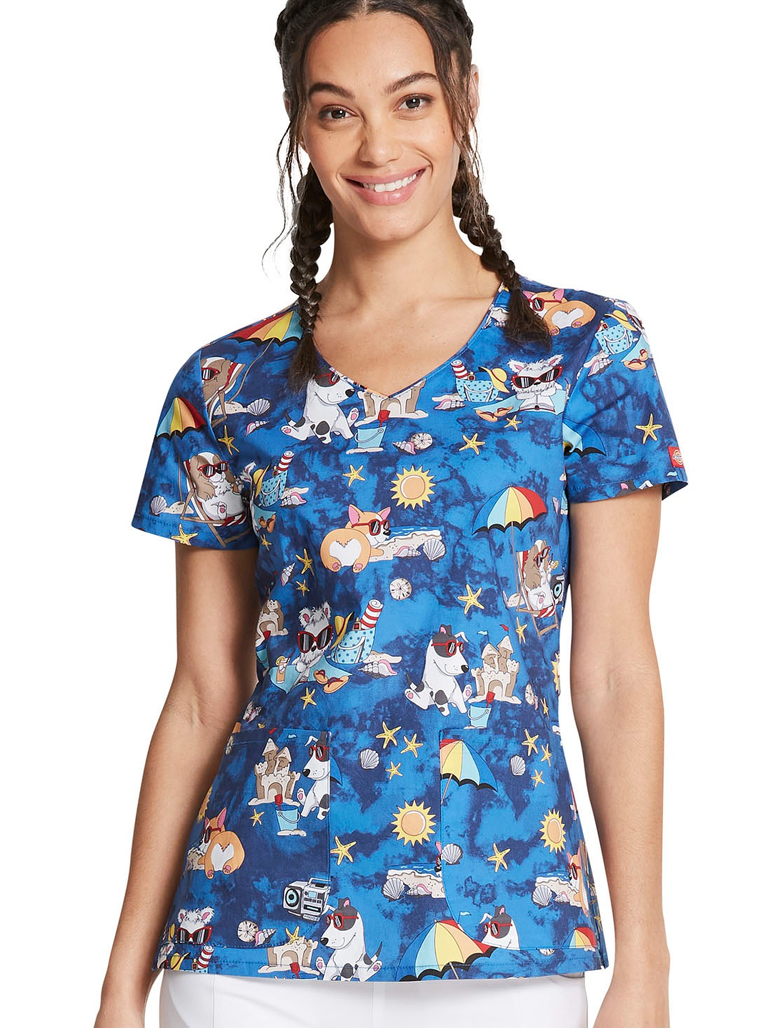 Top Diseño Mujer con Cuello en V DK700 1