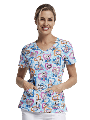 Top Diseño Mujer con Cuello en V DK721