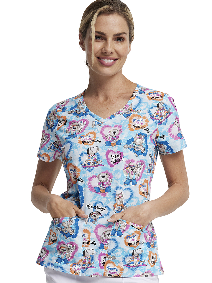 Top Diseño Mujer con Cuello en V DK721 1