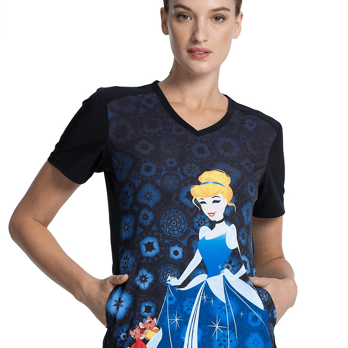 Top Diseño Mujer con Cuello en V TF637 3