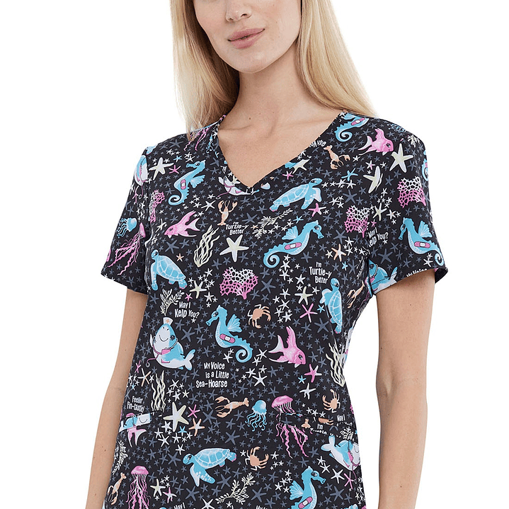 Top Diseño Mujer con Cuello en V CK637 4