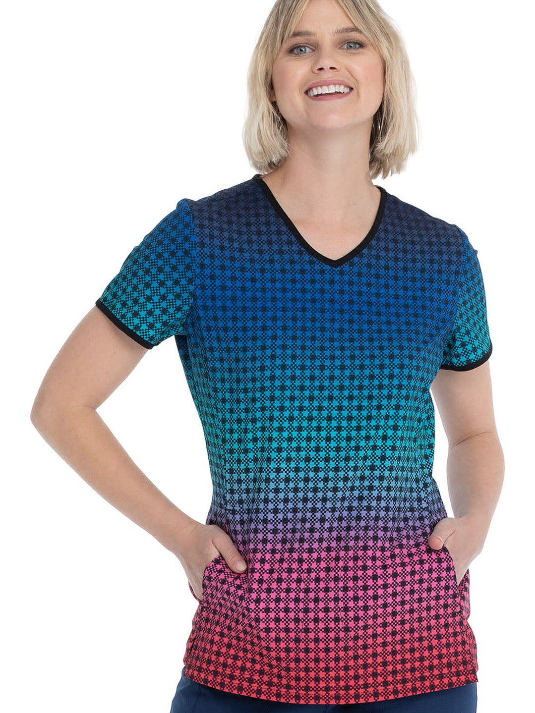 Top Diseño Mujer con Cuello en V HS877 1