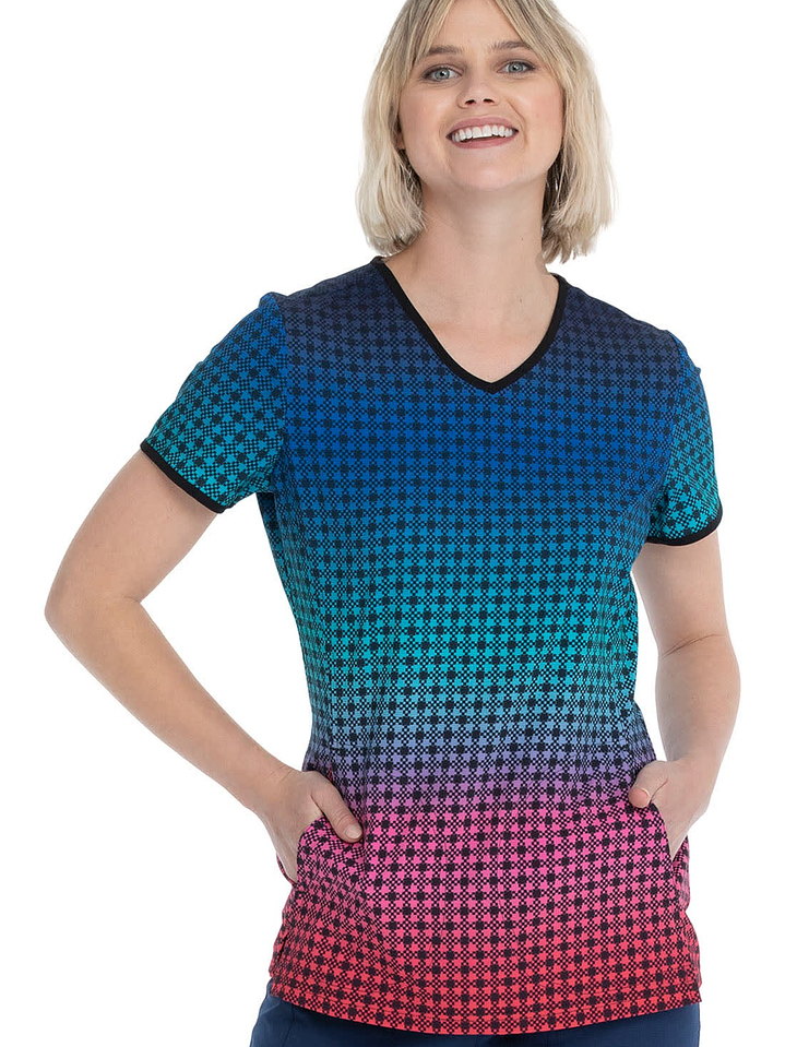 Top Diseño Mujer con Cuello en V HS877 1