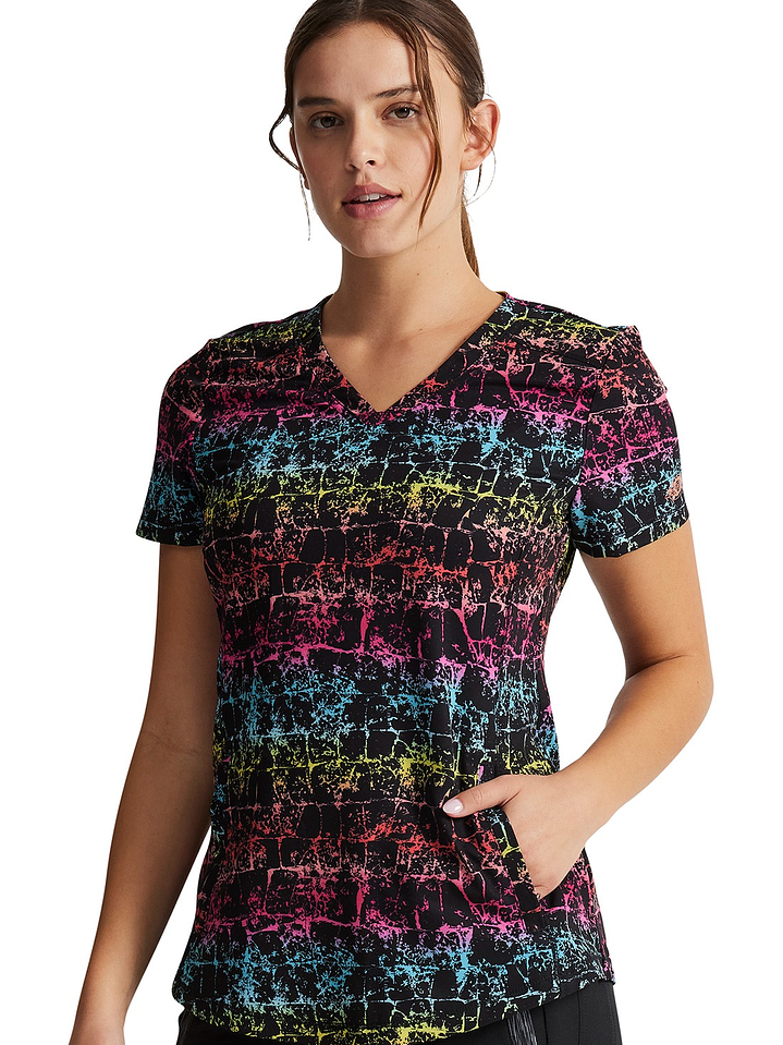 Top Diseño Mujer con Cuello en V DK838 1