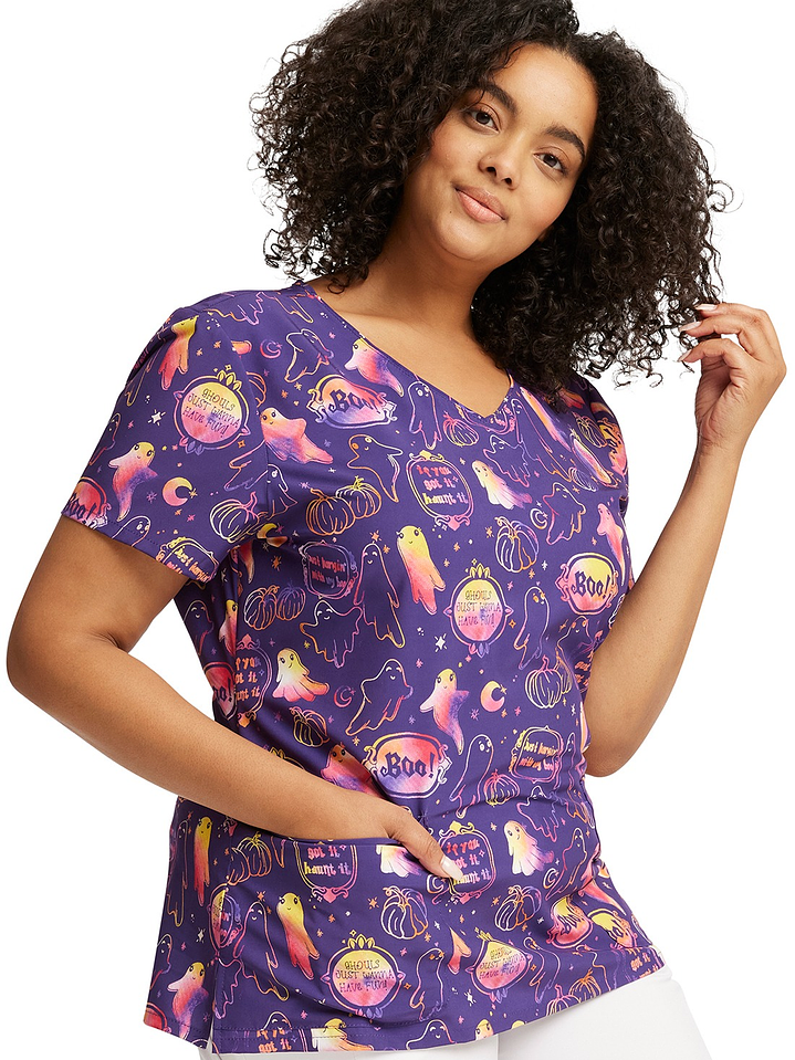 Top Diseño Mujer con Cuello en V DK852 1