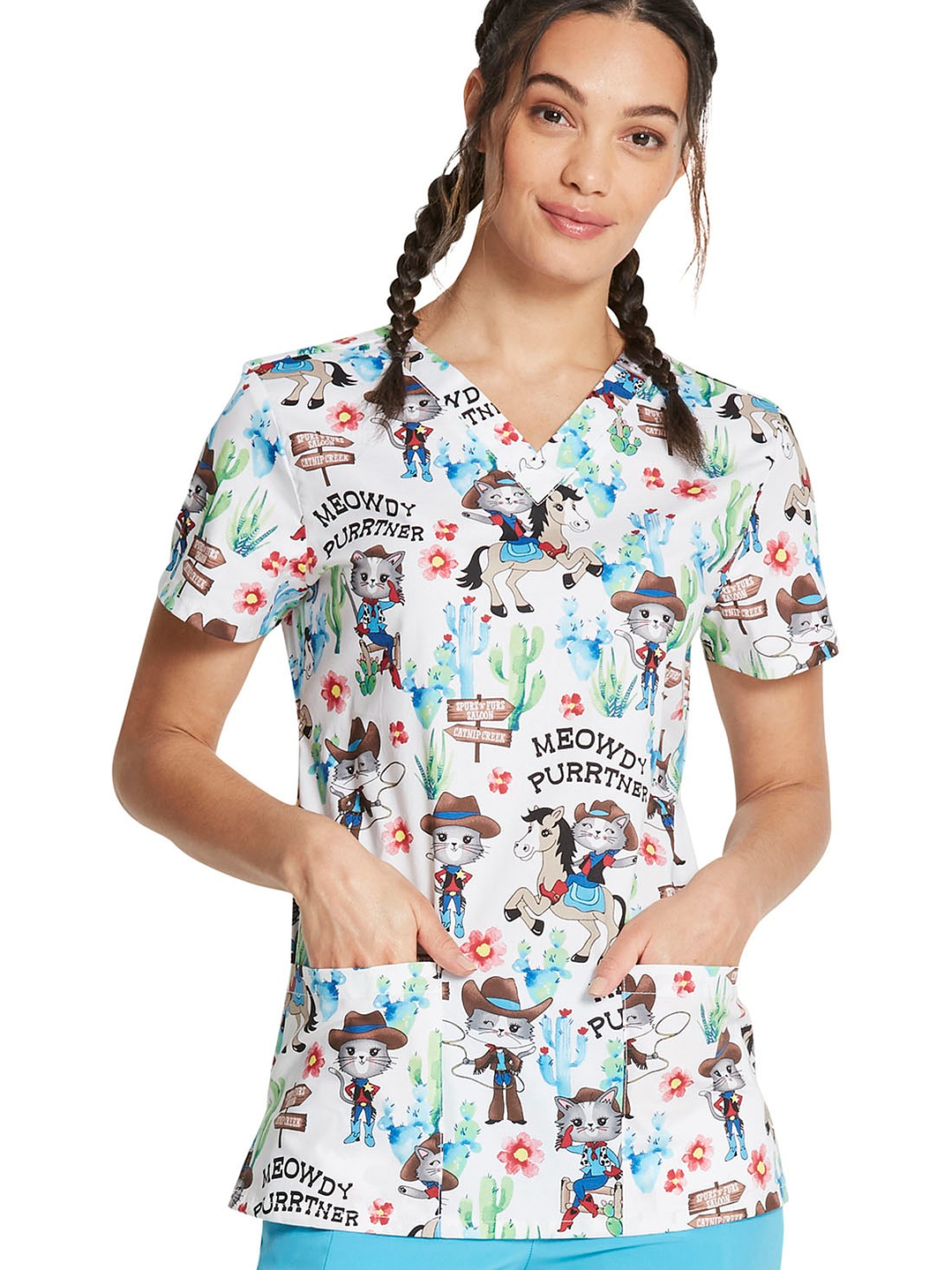 Top Diseño Mujer con Cuello en V DK704 3