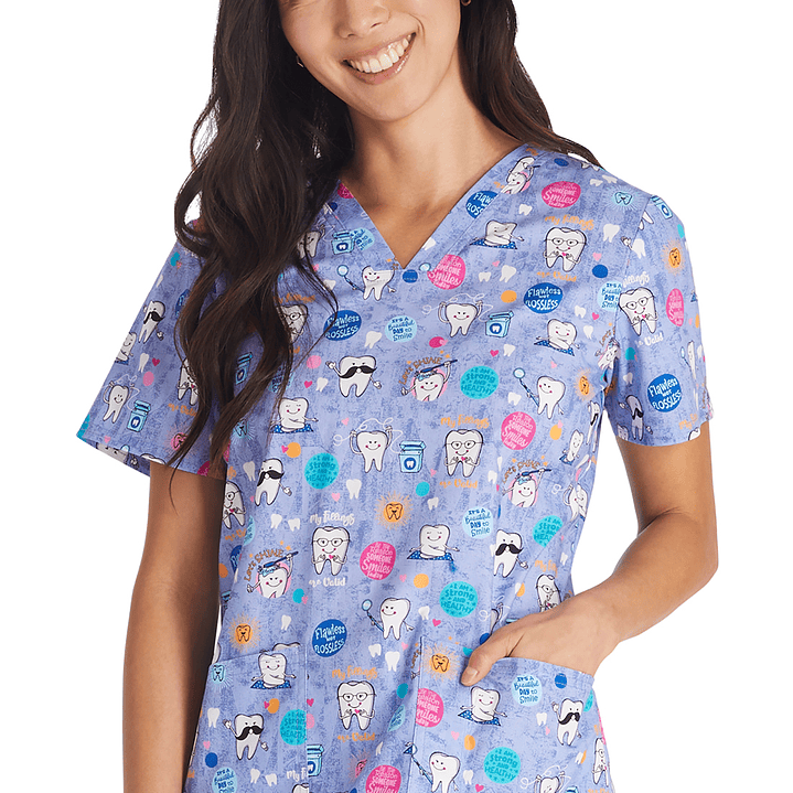 Top Diseño Mujer con Cuello en V CK651 6