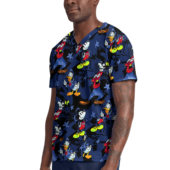 Top Diseño Hombre con Cuello en V TF788 3