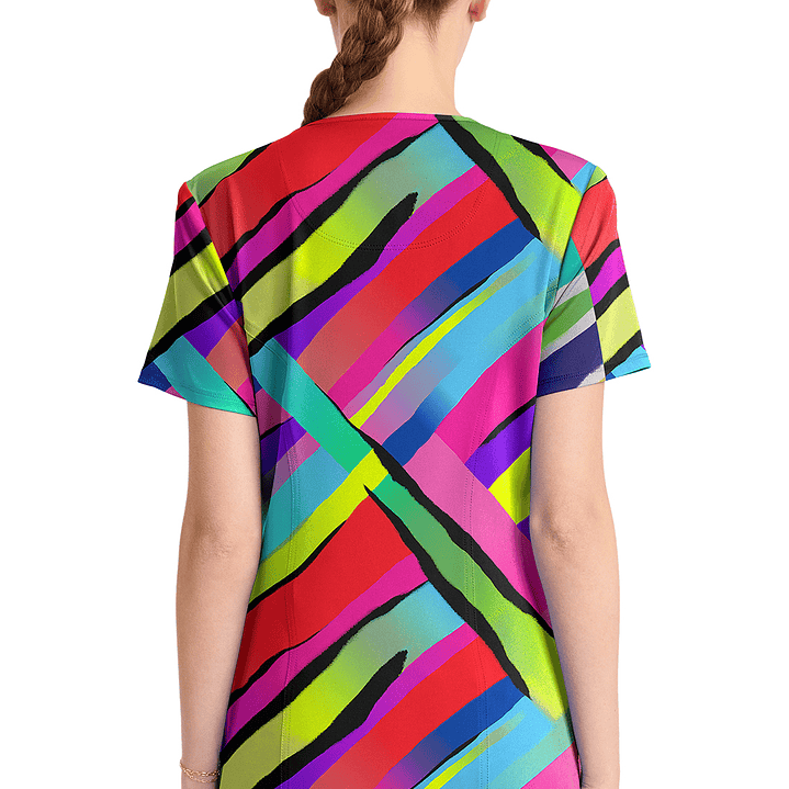 Top Diseño Mujer con Cuello Redondo CK609 3