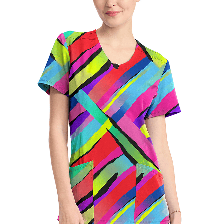 Top Diseño Mujer con Cuello Redondo CK609 1