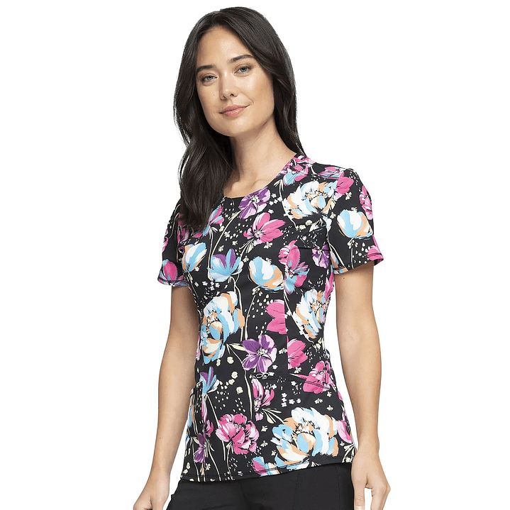 Top Diseño Mujer con Cuello Redondo CK609 3