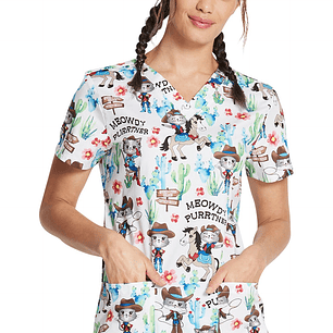 Top Diseño Mujer con Cuello en V DK704