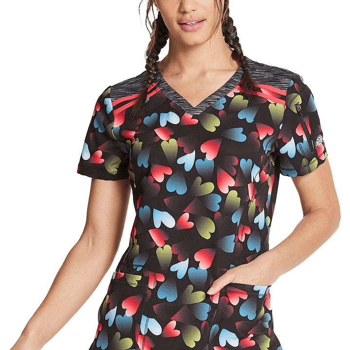 Top Diseño Mujer con Cuello en V DK602 1